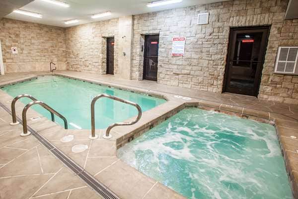 Shared indoor hot tub at Econo Lodge Truman Inn