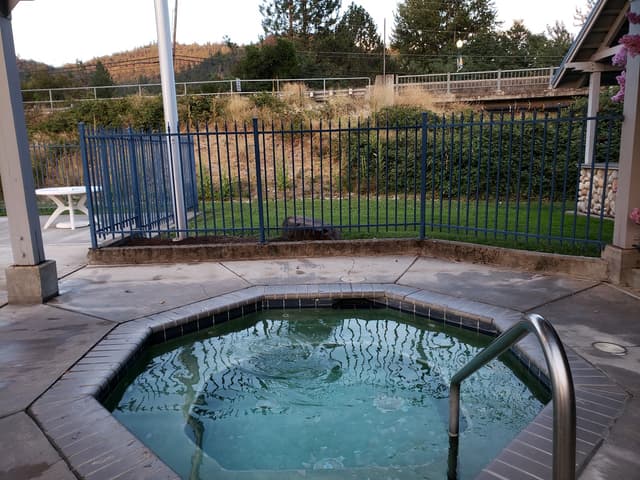 Shared outdoor hot tub