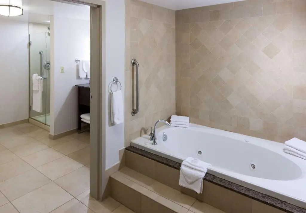Private in-room jacuzzi tub in the King Special Suite - Non-Smoking at Embassy Suites by Hilton Anchorage