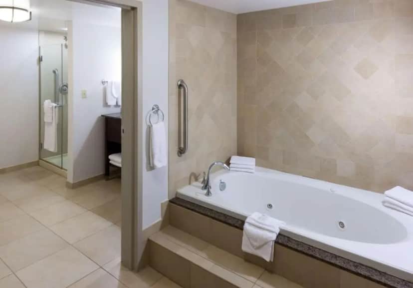 Private in-room jacuzzi tub in the King Special Suite - Non-Smoking at Embassy Suites by Hilton Anchorage