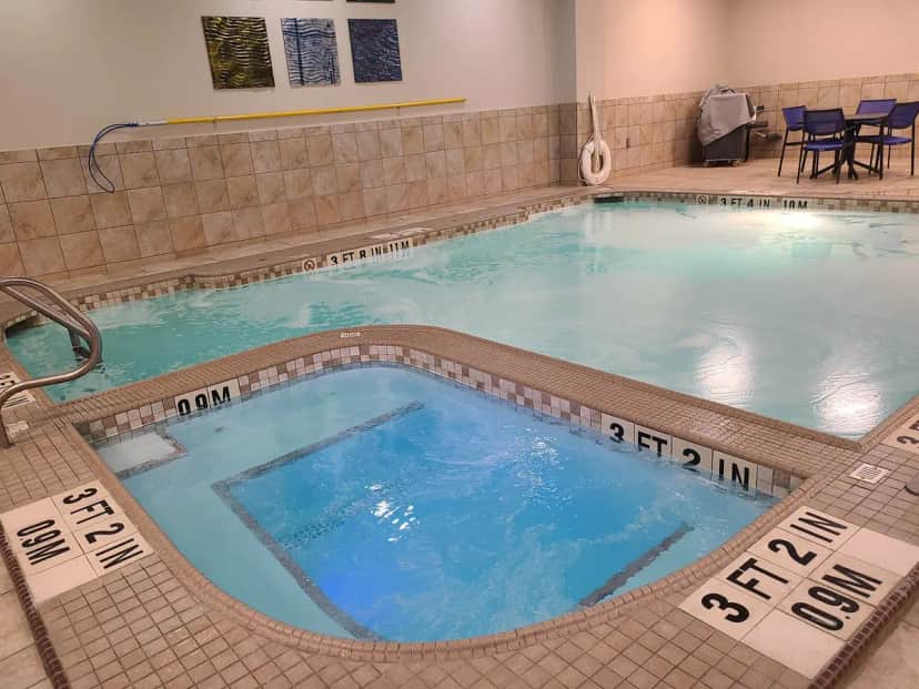 Shared indoor hot tub at Embassy Suites by Hilton Fort Worth Downtown