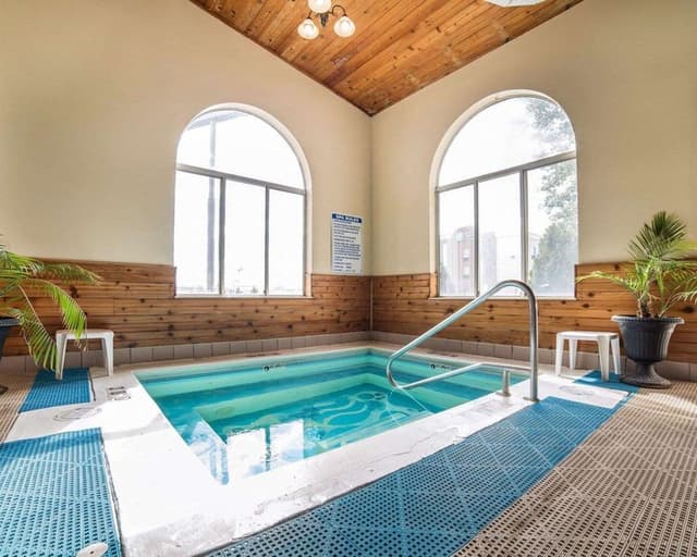 Shared indoor hot tub