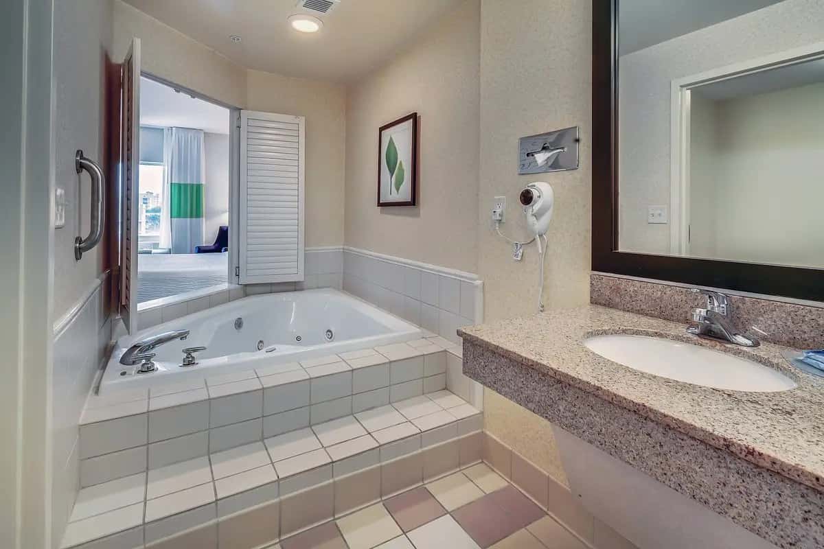 In-room hot tub at Fairfield Inn & Suites by Marriott Jacksonville Beach in Jacksonville Beach, FL
