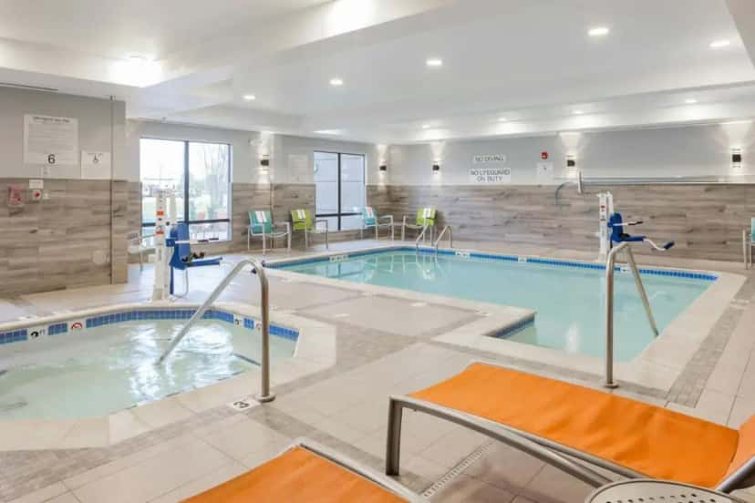 In-room hot tub at Fairfield Inn & Suites by Marriott Muskegon Norton Shores in Muskegon, MI