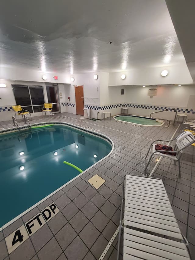 Shared indoor hot tub