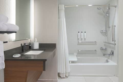 Private in-room jacuzzi tub at Fairfield Inn & Suites Charleston