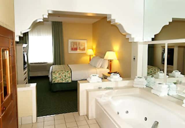 Private in-room hot tub