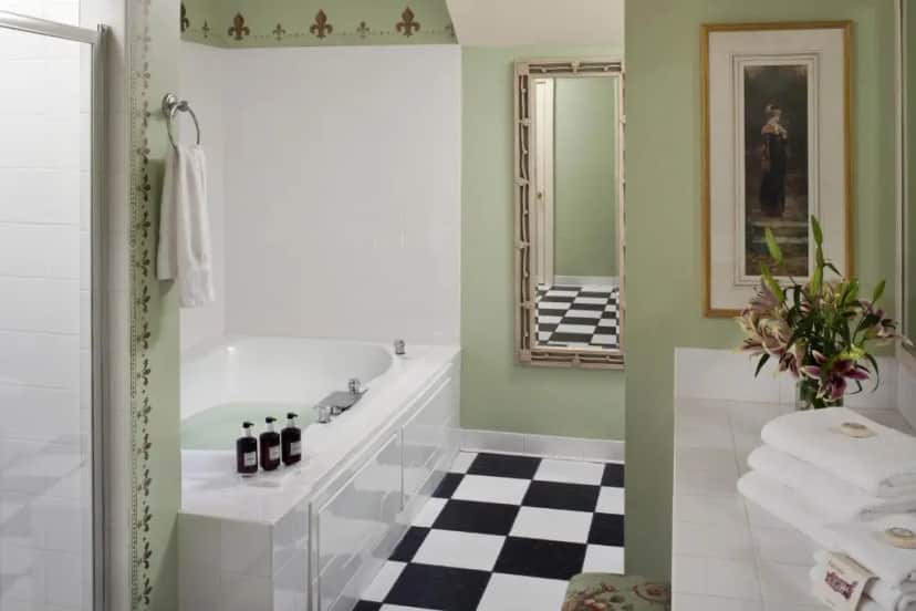 Private in-room jacuzzi tub in the Deluxe King Suite at Fairview Inn