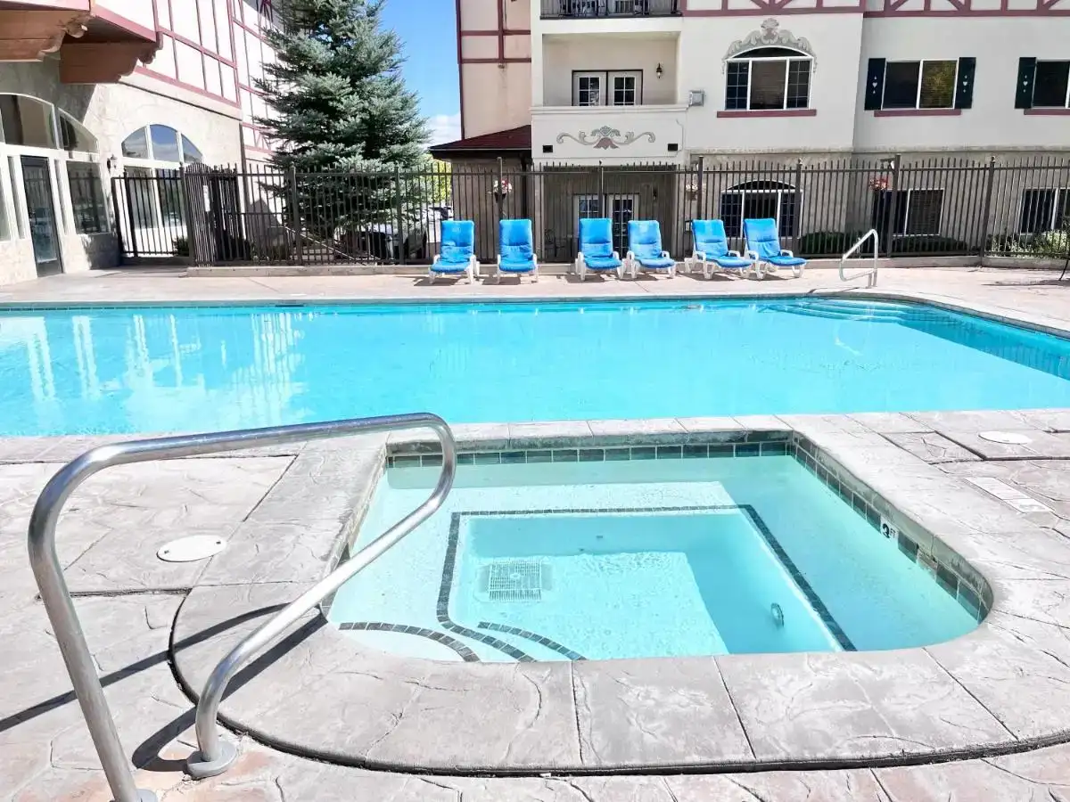 Shared indoor hot tub at Family-Friendly Double Queen Mountain Suite Near Deer Valley Ski Resort - 2037