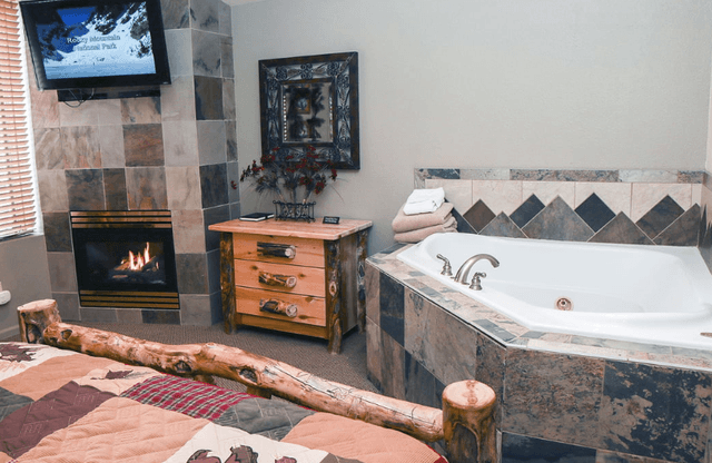 Private in-room hot tub