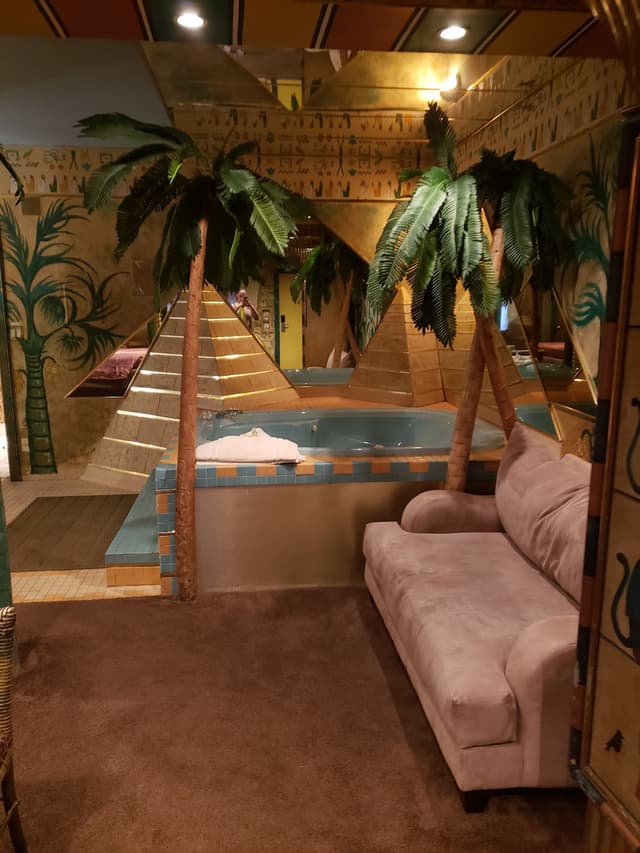 Shared indoor hot tub