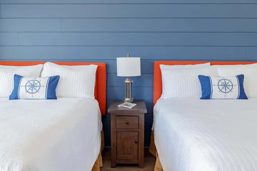 In-room hot tub at Flagship Inn in Boothbay Harbor, ME