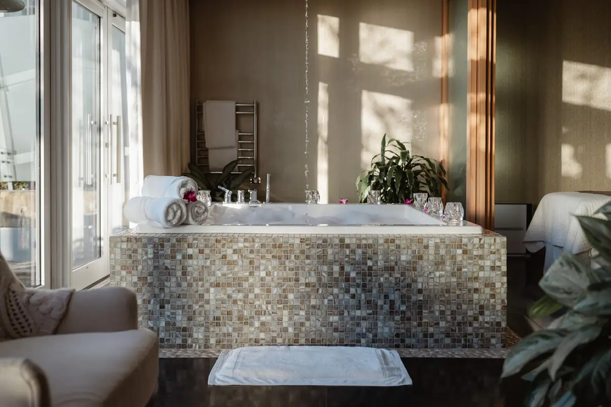 Private in-room jacuzzi at Four Seasons Hotel Baltimore