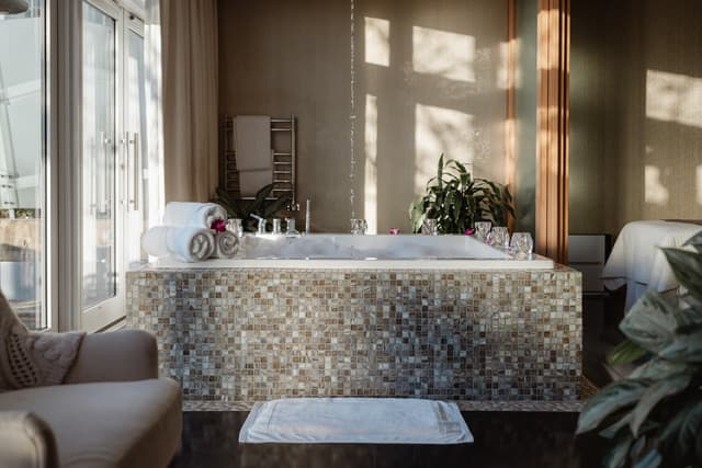 Private in-room hot tub