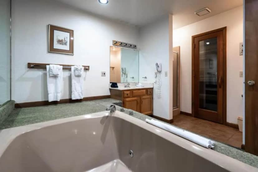 Private in-room jacuzzi tub in the Two-Bedroom Suite at French Lick Springs Villas