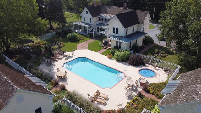 Shared outdoor hot tub
