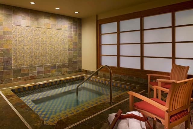 Shared indoor hot tub