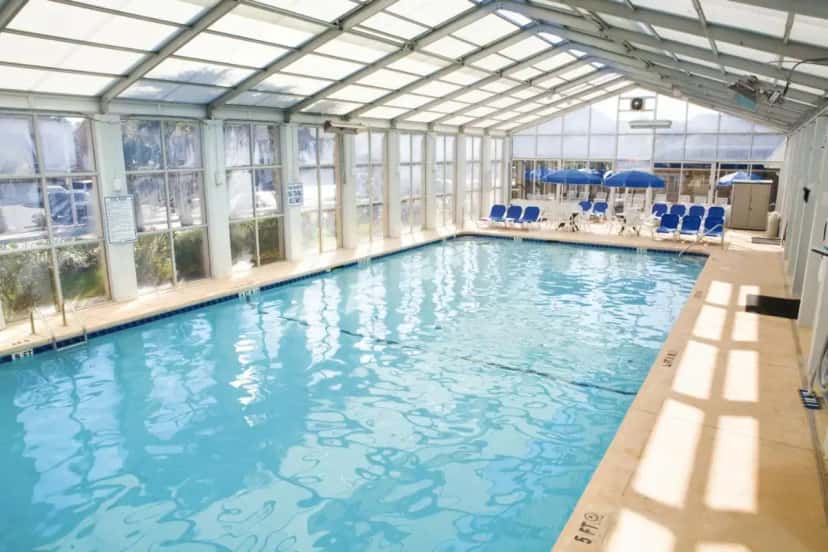 In-room hot tub at Grand Palms Resort in Surfside Beach, SC