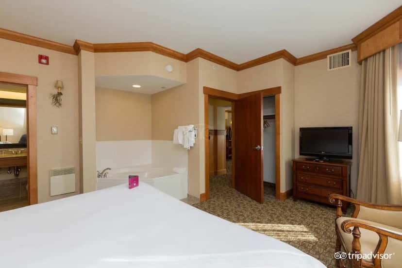 In-room hot tub at Grandview Lake Placid in Lake Placid, NY
