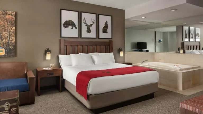 In-room hot tub at Great Wolf Lodge - Grapevine, TX in Grapevine, TX