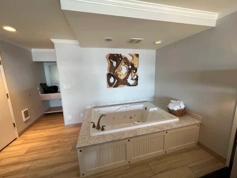 In-room hot tub at Hallmark Resort Cannon Beach in Cannon Beach, OR