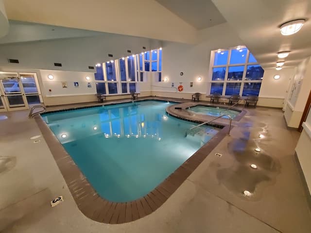 Shared indoor hot tub