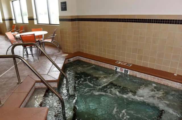 Private in-room hot tub at Hampton Inn & Suites Fargo Medical Center