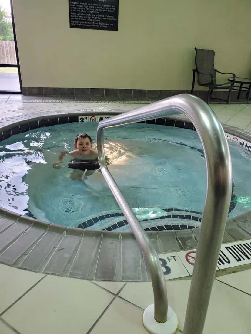 Shared indoor hot tub at Hampton Inn & Suites Indianapolis-Fishers in Fishers, IN