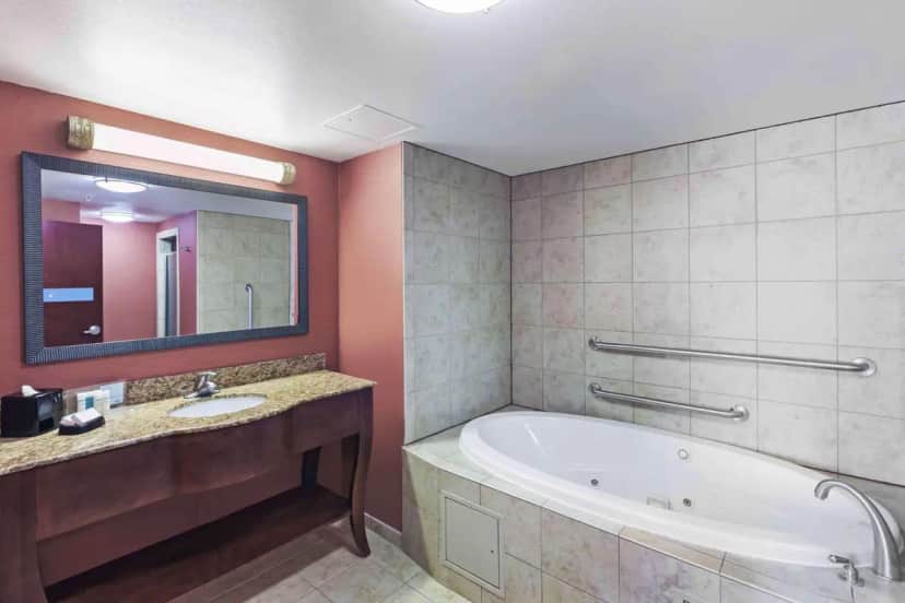 Private in-room jacuzzi tub in the King Studio Suite with Whirlpool - Non-Smoking at Hampton Inn & Suites Morgan City