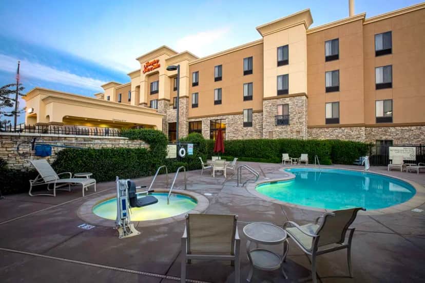 Shared outdoor hot tub at Hampton Inn & Suites Sacramento-elk Grove Laguna I-5