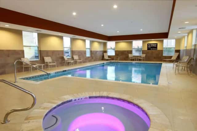Private in-room hot tub at Hampton Inn & Suites Winnie