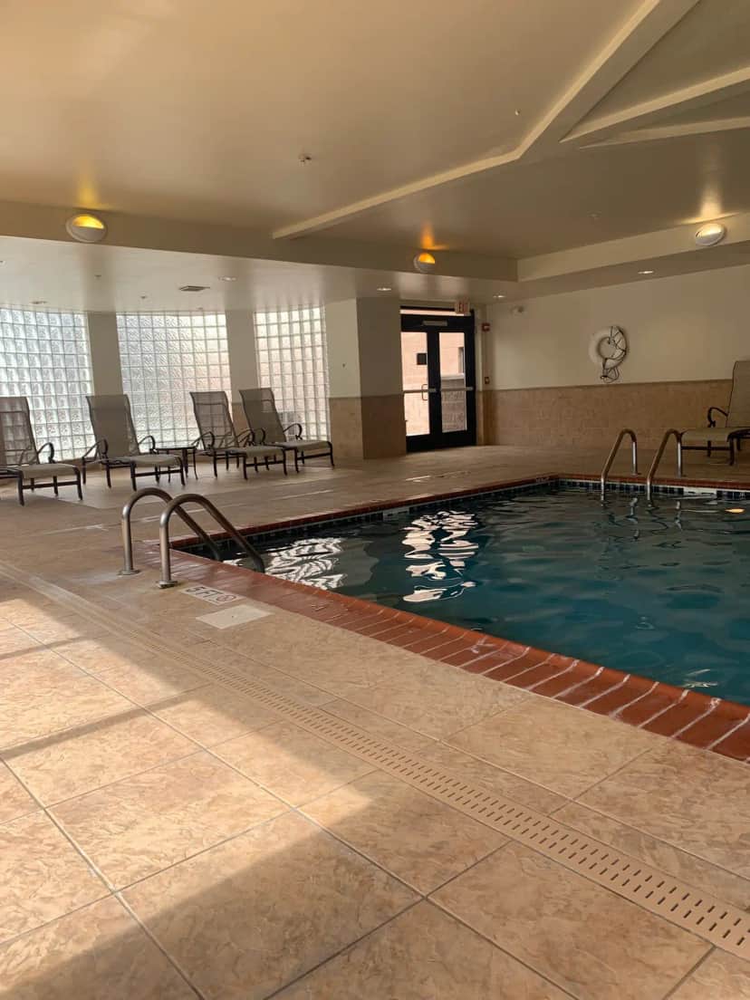 Shared indoor hot tub at Hampton Inn Bennington