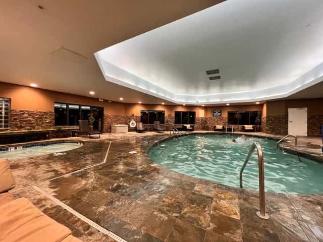 Shared indoor hot tub