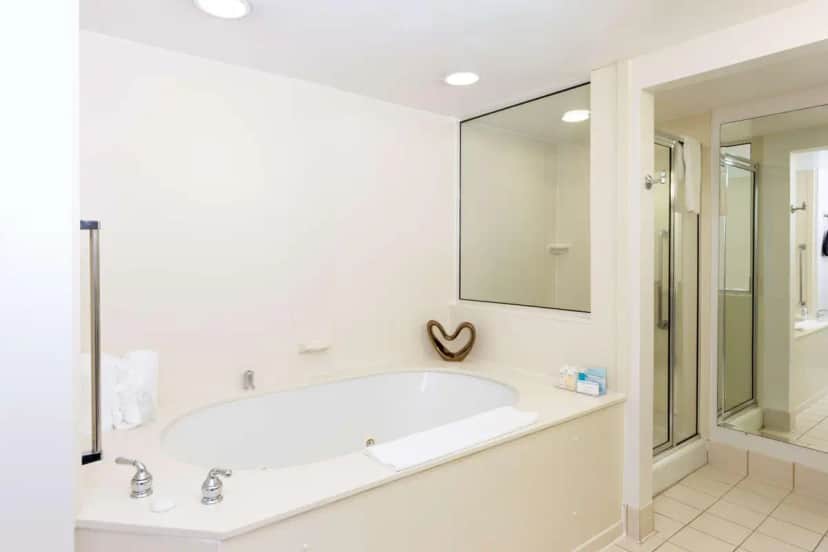 Private in-room jacuzzi tub in the One-Bedroom King Suite With Spa Bath - Non Smoking at Hampton Inn Lawrenceville Duluth