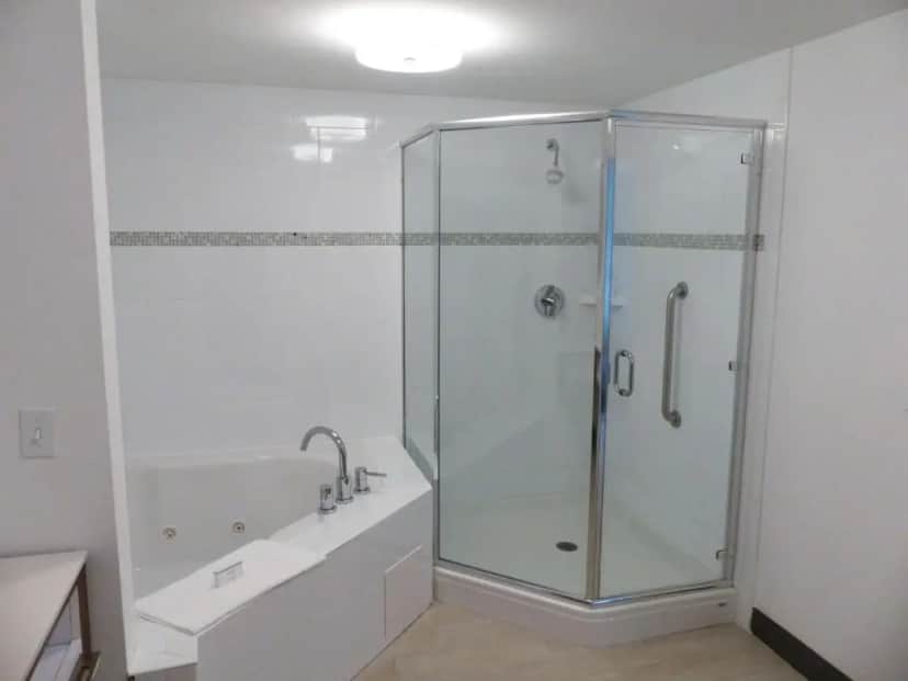 Private in-room jacuzzi tub in the King Room with Whirlpool - Non-Smoking at Hampton Inn Paramus