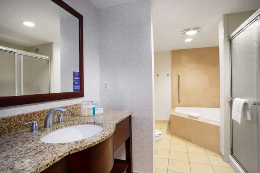 In-room hot tub at Hampton Inn Watertown in Watertown, NY