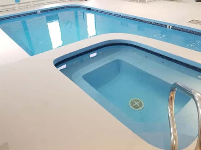 Private in-room hot tub at Hampton Village Inn