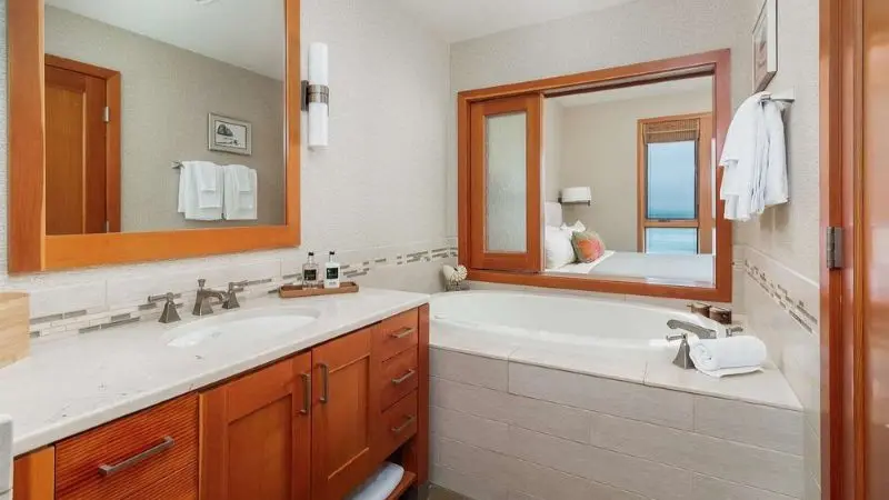 In-room hot tub at Headlands Coastal Lodge & Spa in Pacific City, OR