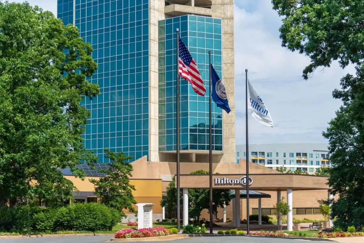 In-room hot tub at Hilton Alexandria Mark Center in Alexandria, VA