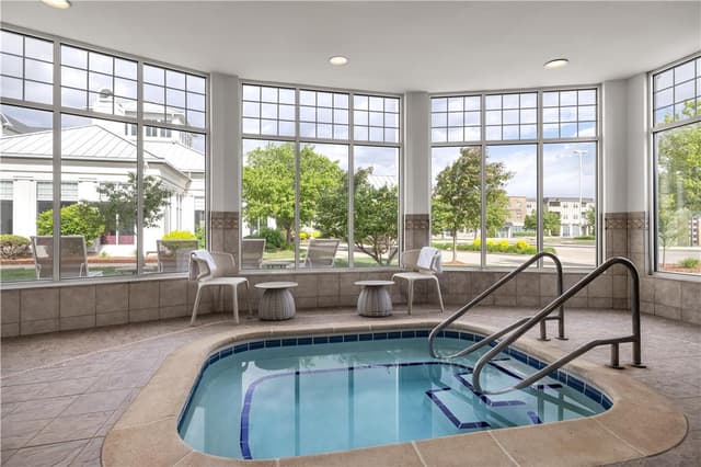 Shared indoor hot tub