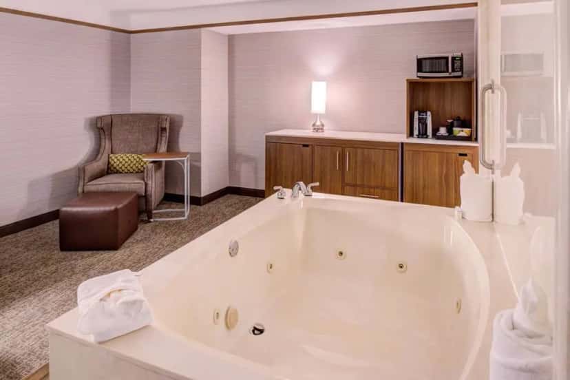 In-room hot tub at Hilton Garden Inn Detroit-southfield, Mi. in Southfield, MI