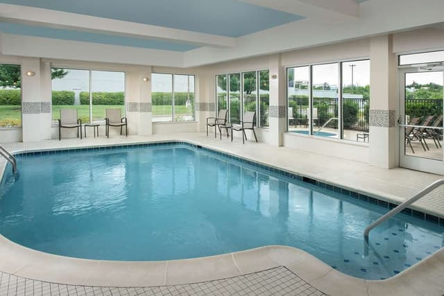 Shared indoor hot tub