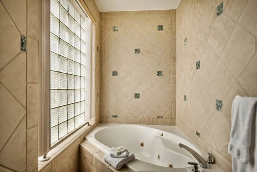 Private in-room jacuzzi tub at Hilton Garden Inn McAllen Airport