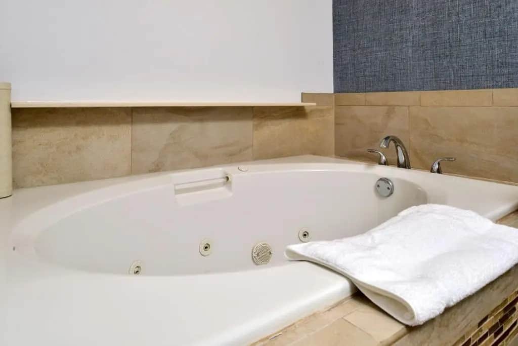 Private in-room jacuzzi tub in the King Room with Whirlpool at Hilton Garden Inn Napa