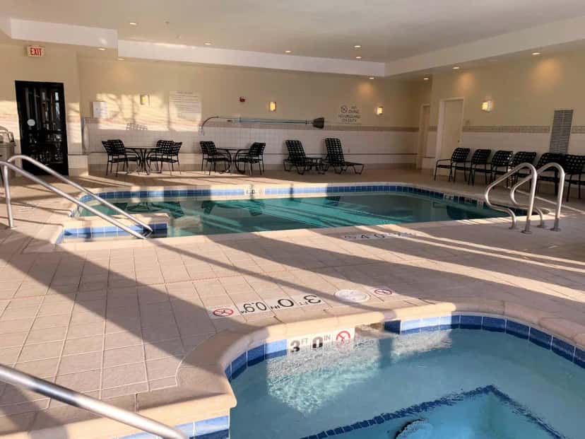 Shared indoor hot tub at Hilton Garden Inn Oconomowoc in Oconomowoc, WI
