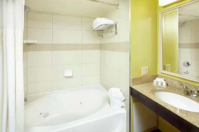 Private in-room hot tub