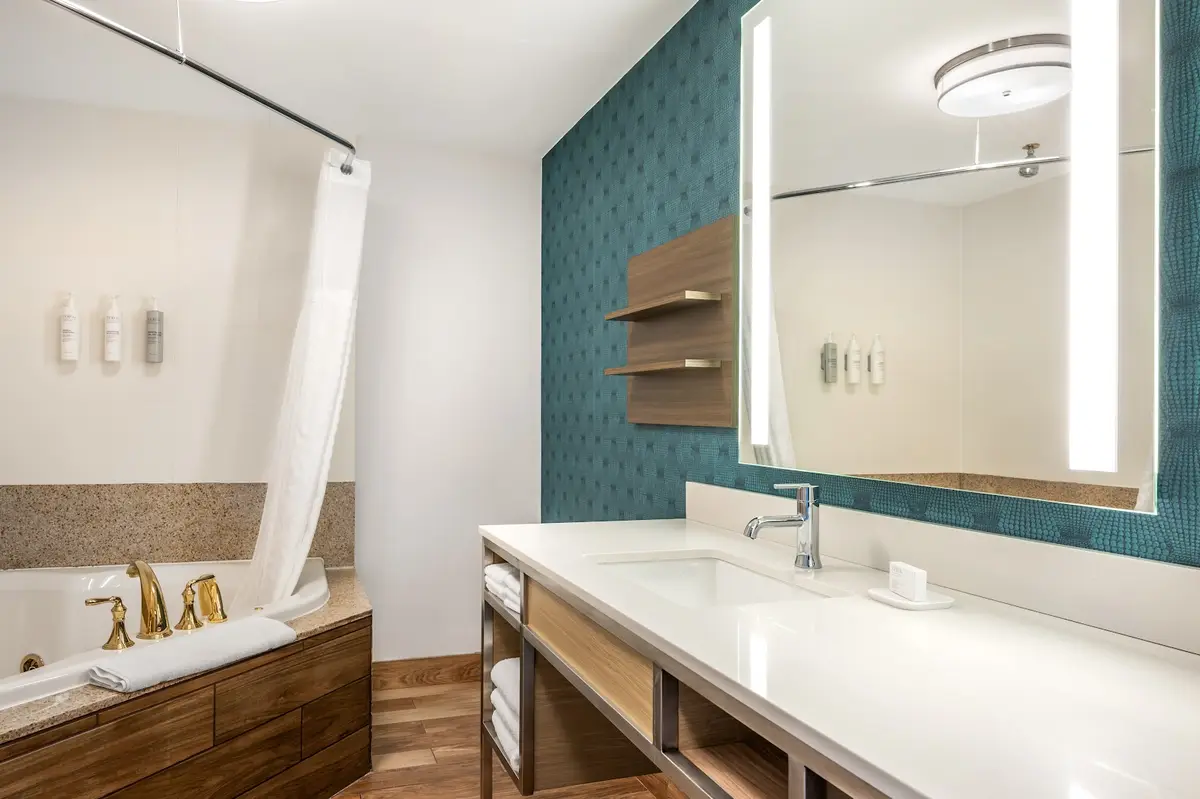 Private in-room jacuzzi tub at Hilton Garden Inn Wisconsin Dells