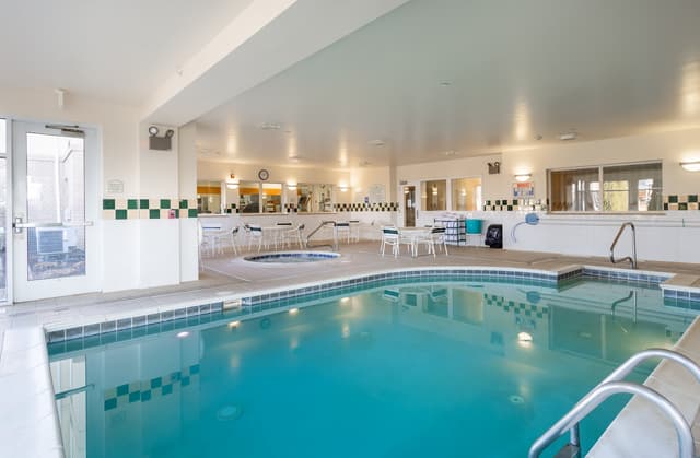 Shared indoor hot tub