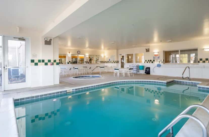 Shared indoor hot tub at Hilton Garden Inn Wooster in Wooster, OH