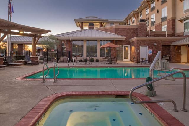 Shared outdoor hot tub
